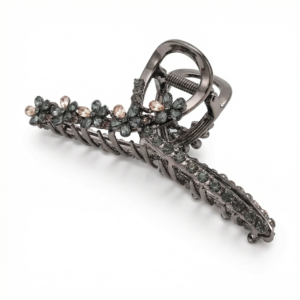 Elegant Crystal Floral Hair Claw Clip
